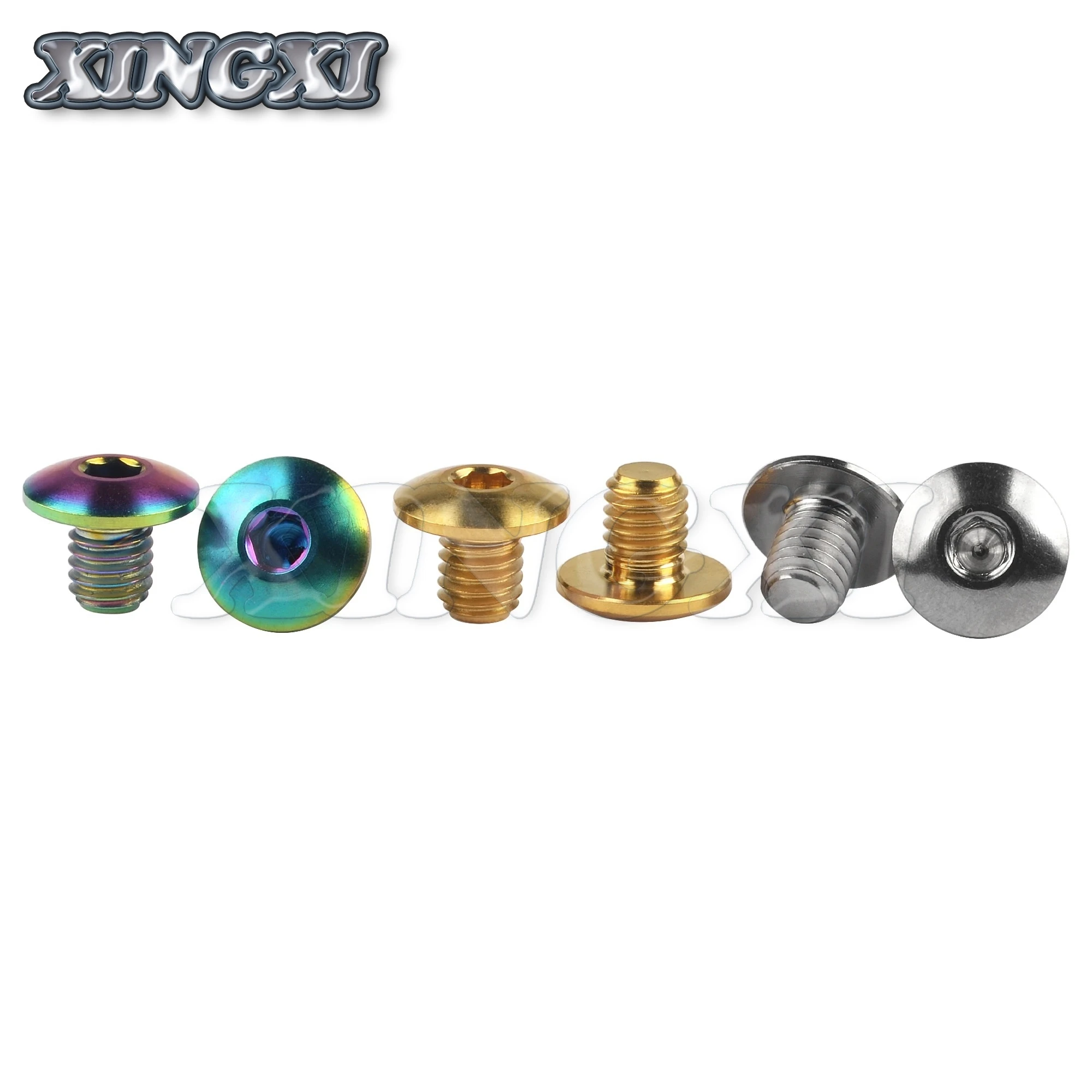 Xingxi 2Pcs M5 Titanium Bolt Screws For Bike Brake Handle Oil Cap 4Color