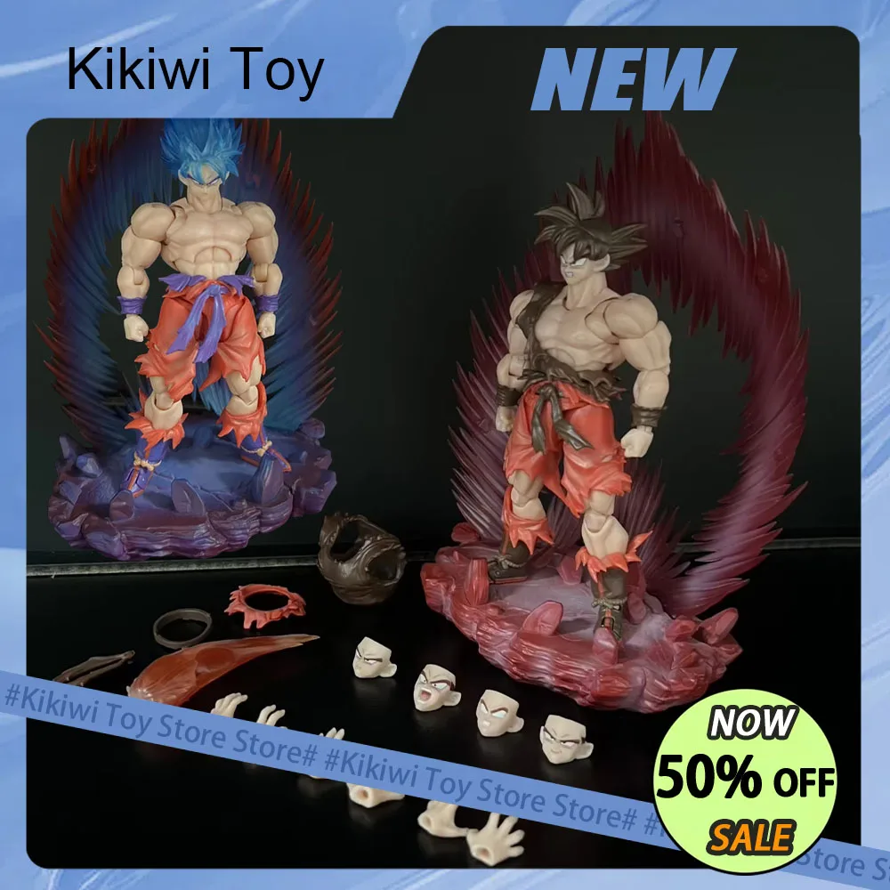 

NEW E&C Dragon Ball Z Anime Figure Goku Kaiouken Figure Super Saiyan Son Goku Action Figure PVC statue Model Collection Toy Gift