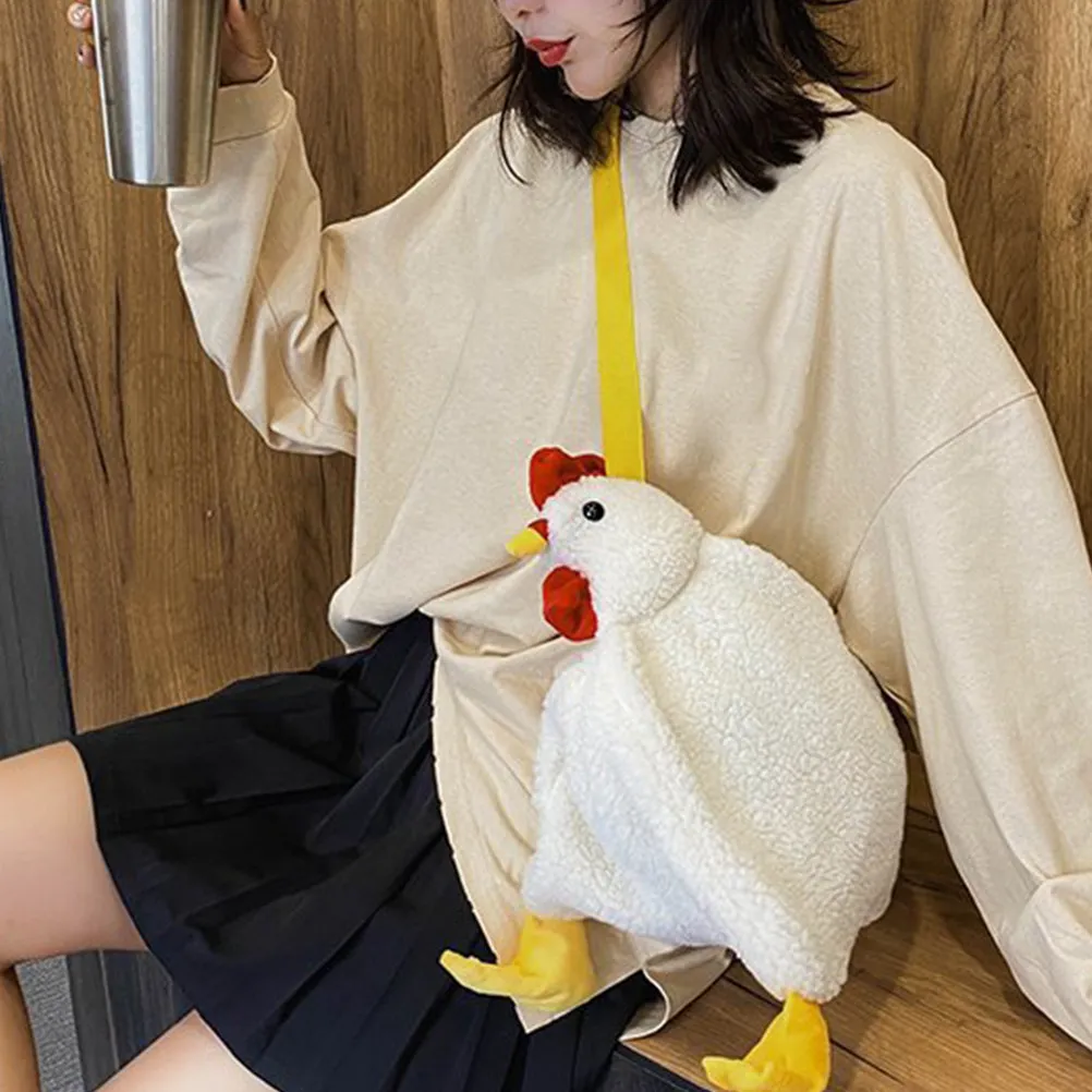 Women Cross Body Chicken Bag Large Chic Design Spacious Storage Zipper Secure Closure Fashion Accessory for Office Party Holiday