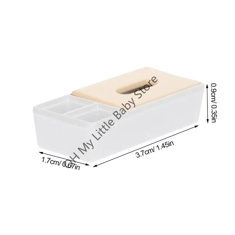 M76C Miniature Tissue Box Holder Plastic Doll House Scene Scene Scene Scene Scene Scene