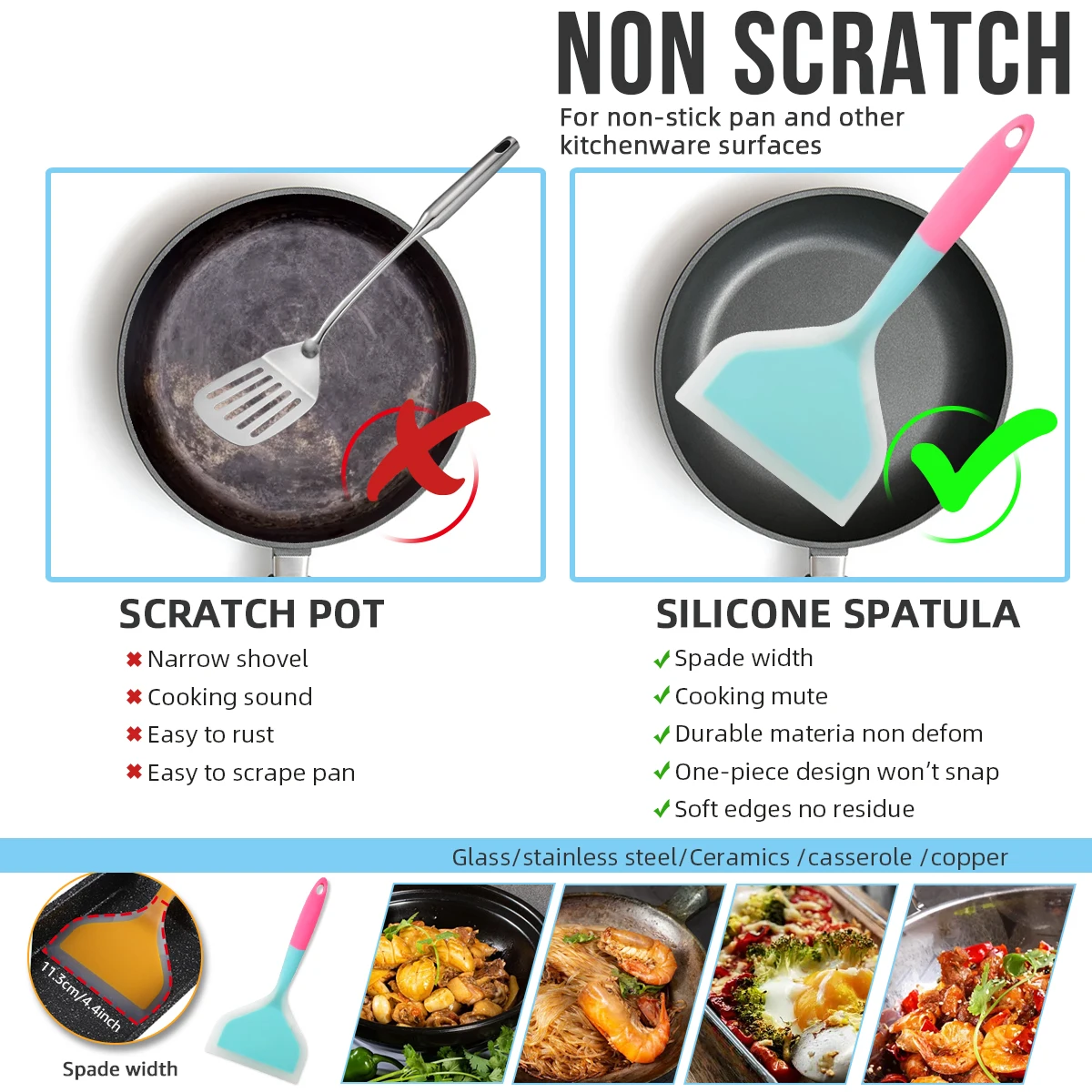 Silicone Spatula Cooking Utens - Okonomiyaki Spatula 评论和价格