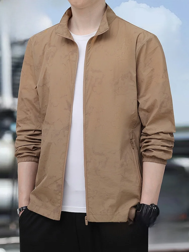 

Paul High-End Camouflage Lightweight Ice Silk Skin Jaet Men's Loose Large Size Sun Protection Dad Clothes Fiing Outfit