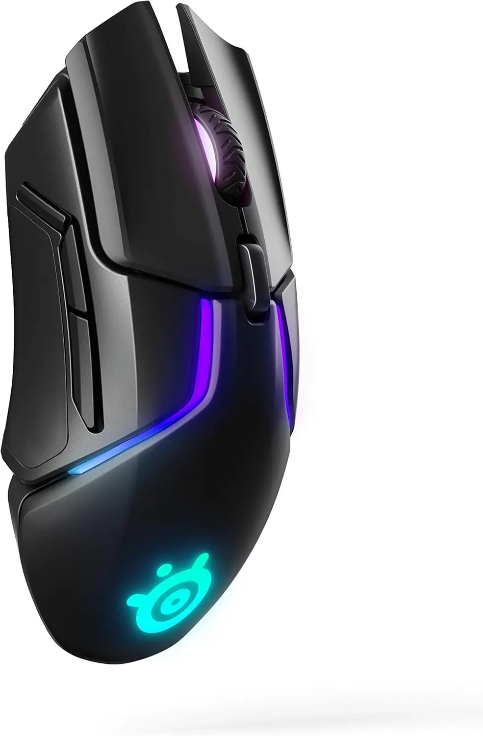 Wireless Gaming Mouse with Rapid Charging, 12K CPI Dual Sensor, 256 Weight Configs & 8-Zone RGB Lighting
