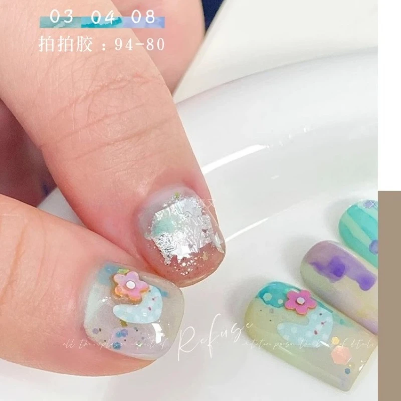 12 farben Nagel Farbe Blühende Flüssigkeit Wirkung Gel Nagellack Salon Candy Farbe Nail art Kit Salon Professionelle Gradienten Eintauchen gel