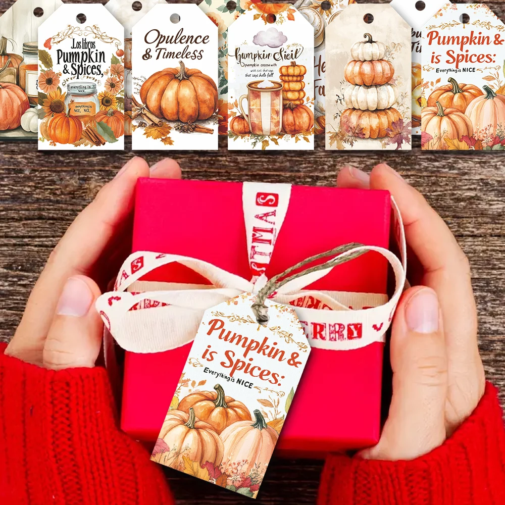 40 Stück Herbstanhänger, Herbst-Geschenketiketten, Partydekorationen, Heimwerken, Geschenkverpackungen, Grußkarten, Partykarten, Juteschnur.