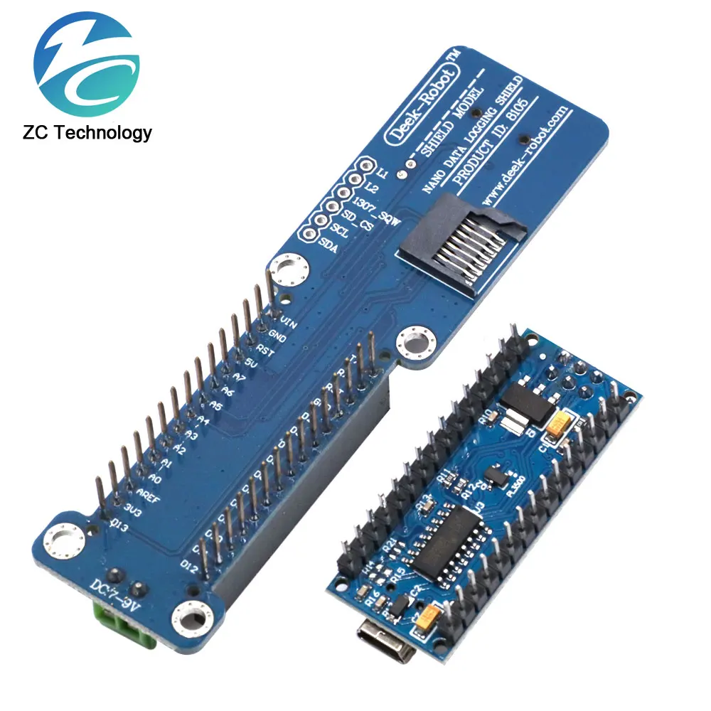 Nano Data Record Logging Shield Module For Arduino Nano Recorder Module 3.3V With SD Card Interface Module RTC Real Time Clock