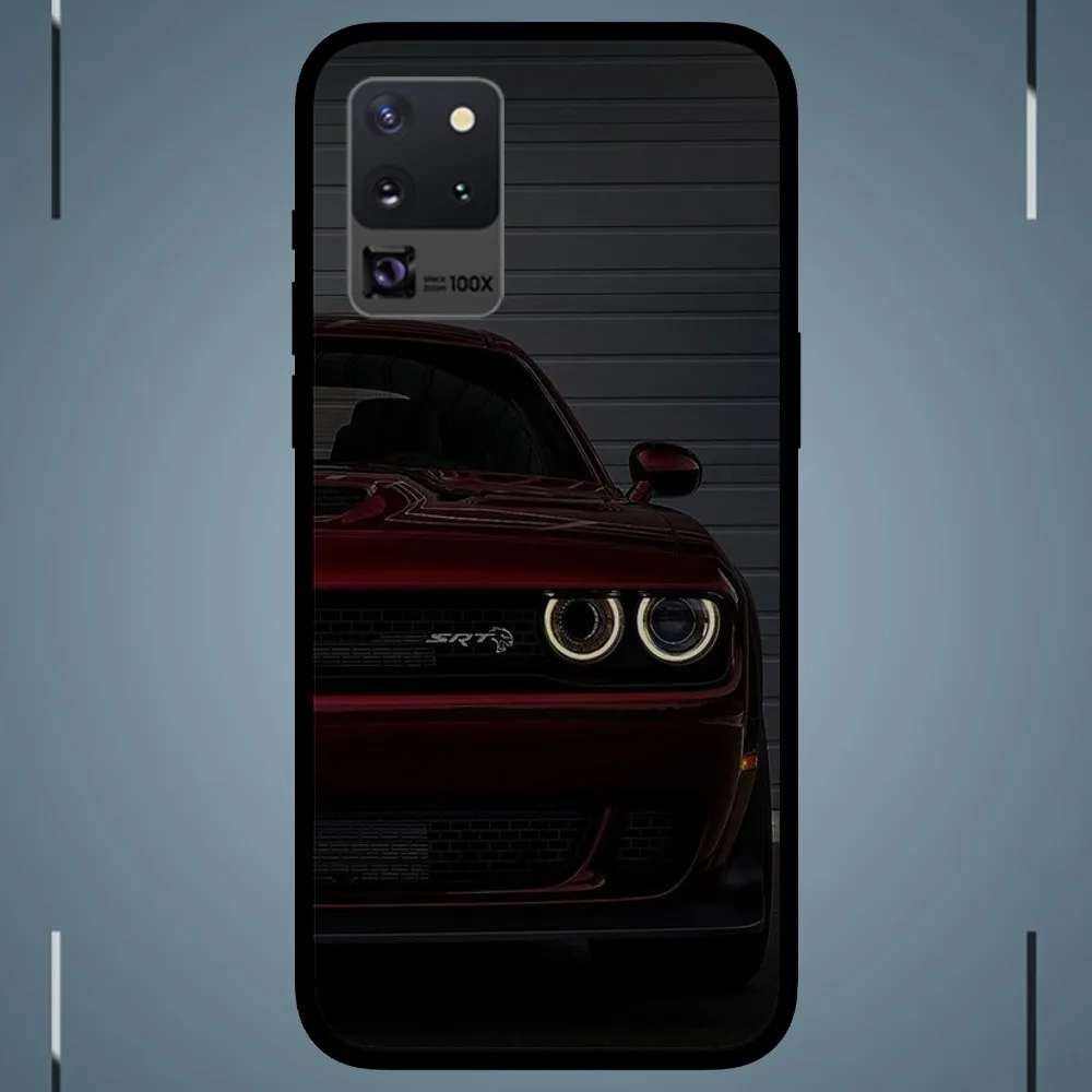 D-Dodge SRT Phone Case For Samsung Galaxy S24 S23 S22 S21 S20 FE Note 20 Ultra 5G Black Phone Case