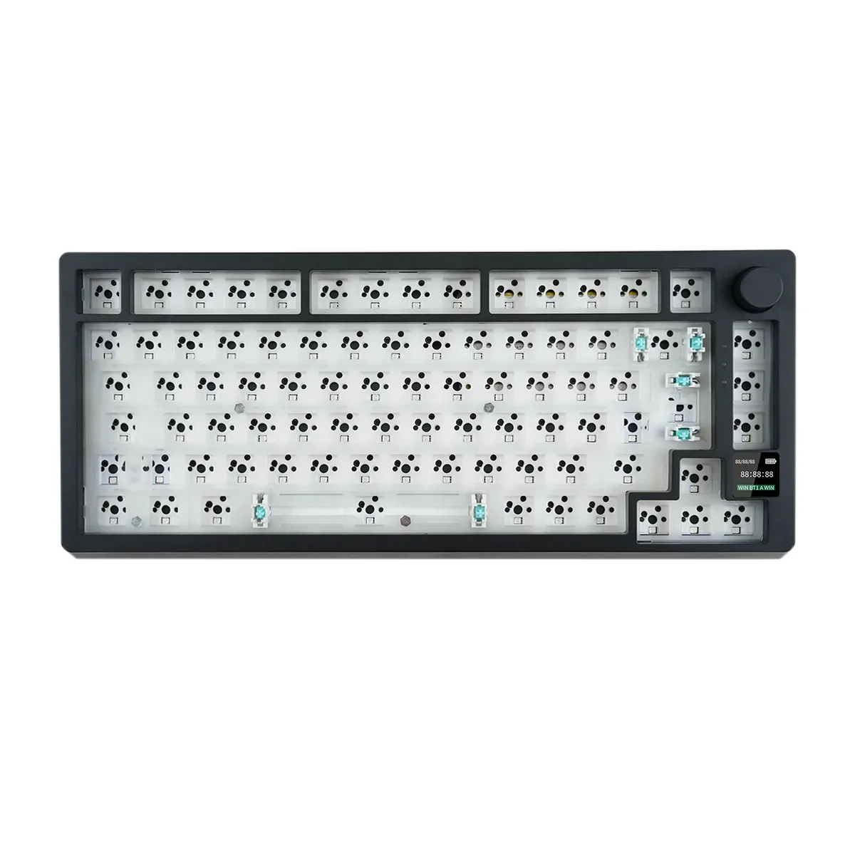 Imagem -06 - Mathew Tech-kit Teclado Mecânico Mk75 Max Rgb Qwertz Espanhol Alemão Francês Reino Unido Nórdico Suécia Suécia Layout de Teclado