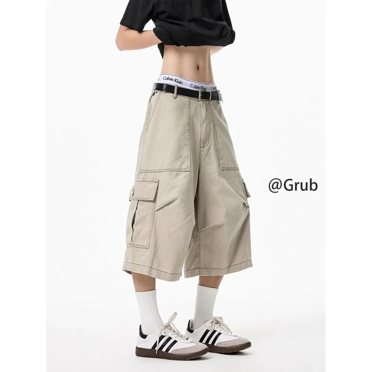 

Мужские прямые шорты на шнурке, пляжные шорты Chino, спортивные шорты для тренировок, пешего туризма, фитнеса, повседневные мужские однотонные шорты с карманами