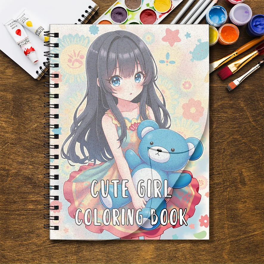 Libro da colorare - 8,3 x 11,2 pollici 32 pagine di libro da colorare per persone carine e vivace - regalo ideale per la famiglia o gli amici