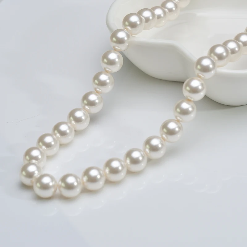 5810 Original Crystal from Austria Round Pearl With Full Drilled Hole Beading For Necklace Bracelet Jewelry DIY Make Fitting