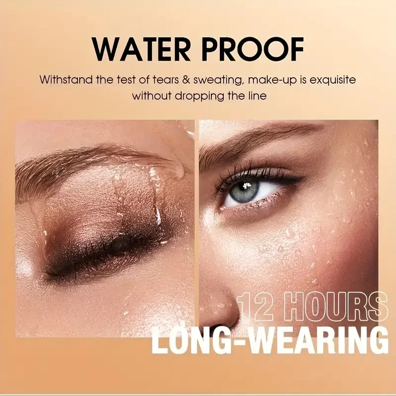 Glitter Waterproof Eyeshadow Stick, Long Lasting Shimmer Glitter Eyeshadow Crayon, Pigmentation Makeup Eyeshadow Pencil Cosmetic