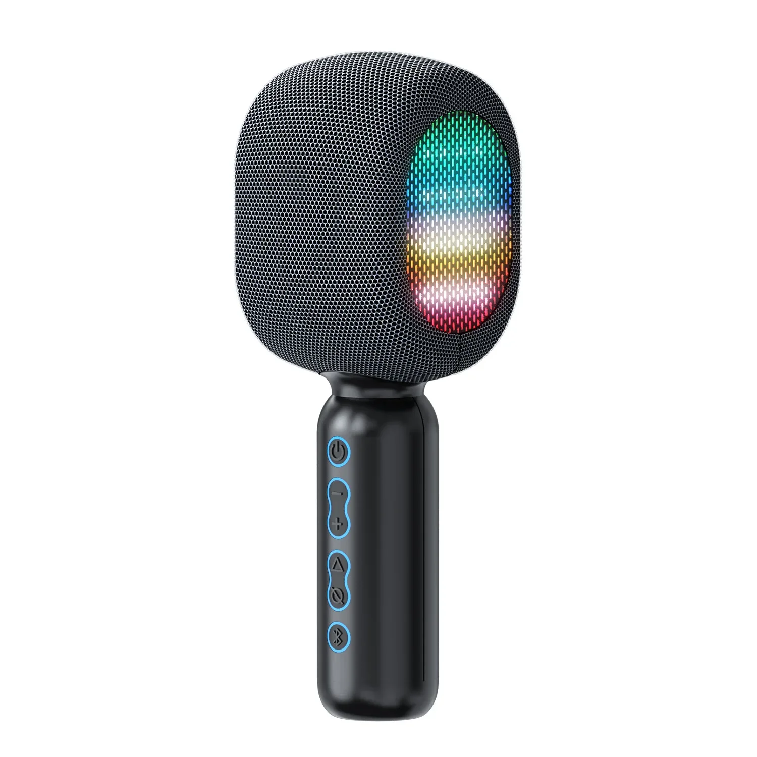 Bezprzewodowy mikrofon do karaoke z oświetleniem LED Magic Tone na imprezę domową Przenośny mikrofon Głośnik Bluetooth Ręczny głośnik TWS