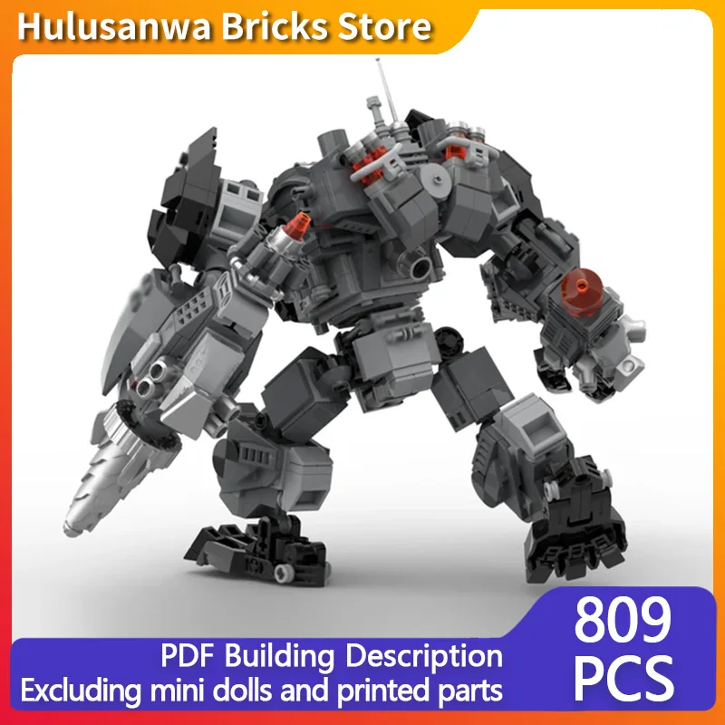 

Популярная игровая модель MOC, строительные кирпичи, тяжелая боевая меха, модульная технология, сборка, детские игрушки, костюм, подарки, праздник