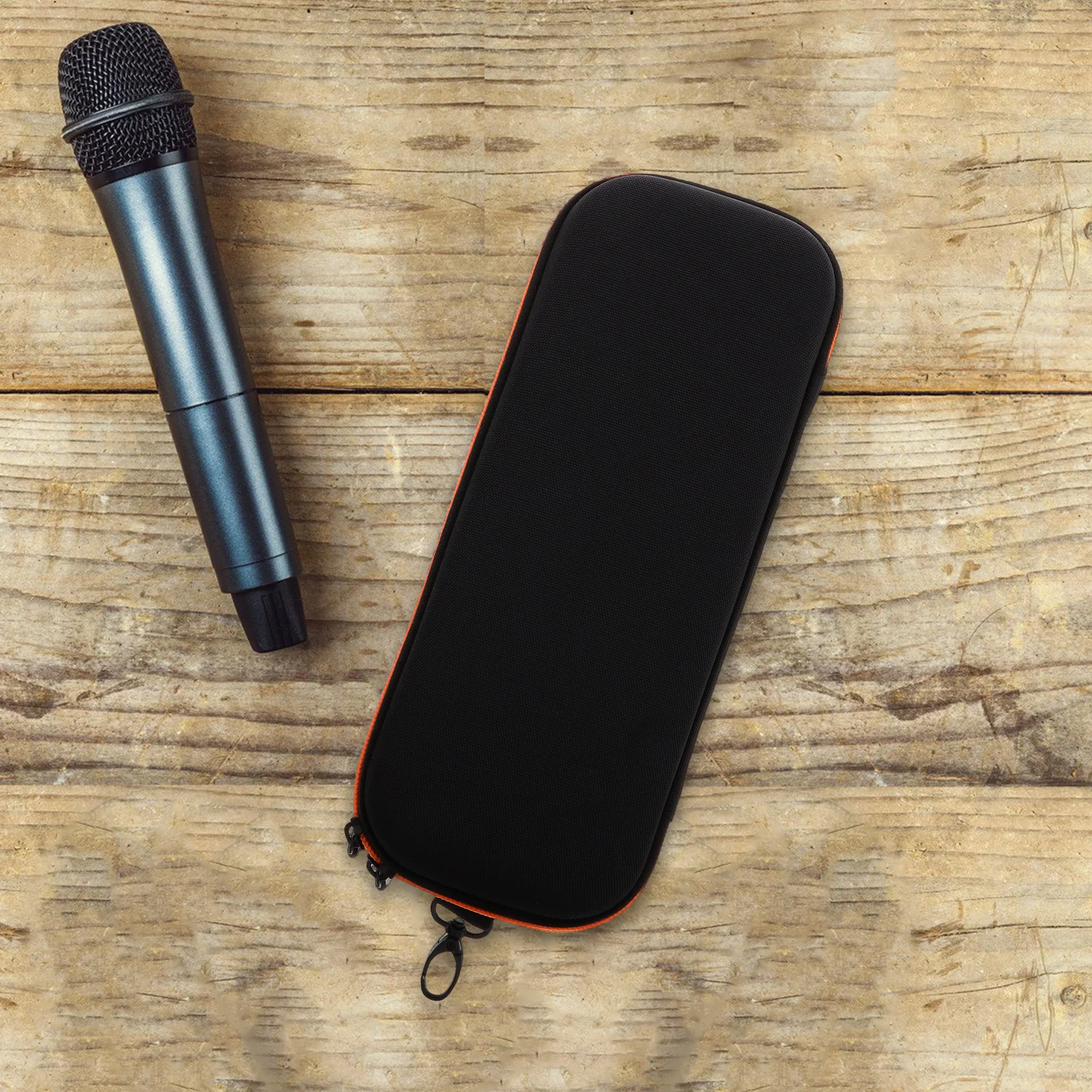 

Dual Microphone Storage Bag Portable Mic Organizer Case Protective Audio Equipment Pouch Microphone Holder Oxford Fabric Travel