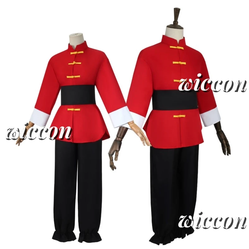 

Anime Ranma 1/2 Tendou Akane Cosplay Costume Men Women Chinese Style Uniform Halloween Carnival Party Wig Suit