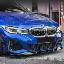 Front Bumper Splitter Lip For BMW 3 Series G20 G21 320i 330i M340i M PACK 2019-2022 Air Vent Canard Fog Lamp Bodykits Tuning ABS