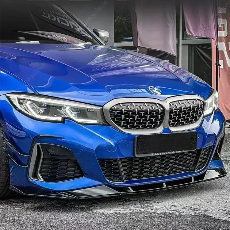 Zderzak przedni Splitter Lip do BMW serii 3 G20 G21 320i 330i M340i M PACK 2019-2022 Air Vent Canard Fog Lamp Bodykits Tuning ABS
