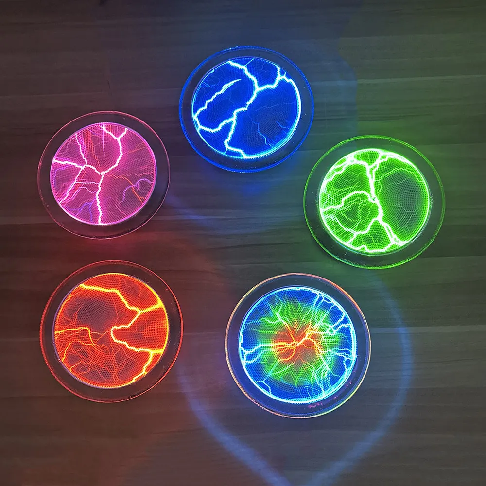 6 Inch Round Touch Plasma Ambient Light USB Powered 15cm Lightning Plate Multi Color Desktop Decor Lamp