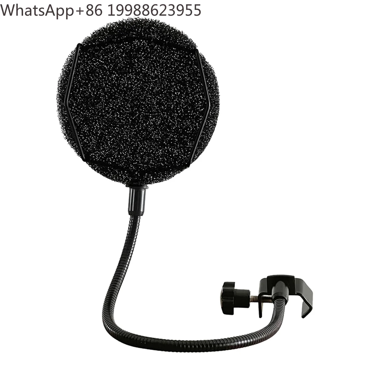 High-Quality Metal Pop Filter Shield for USB Microphones, Windscreen for Podcast and Studio Recording -Y18A
