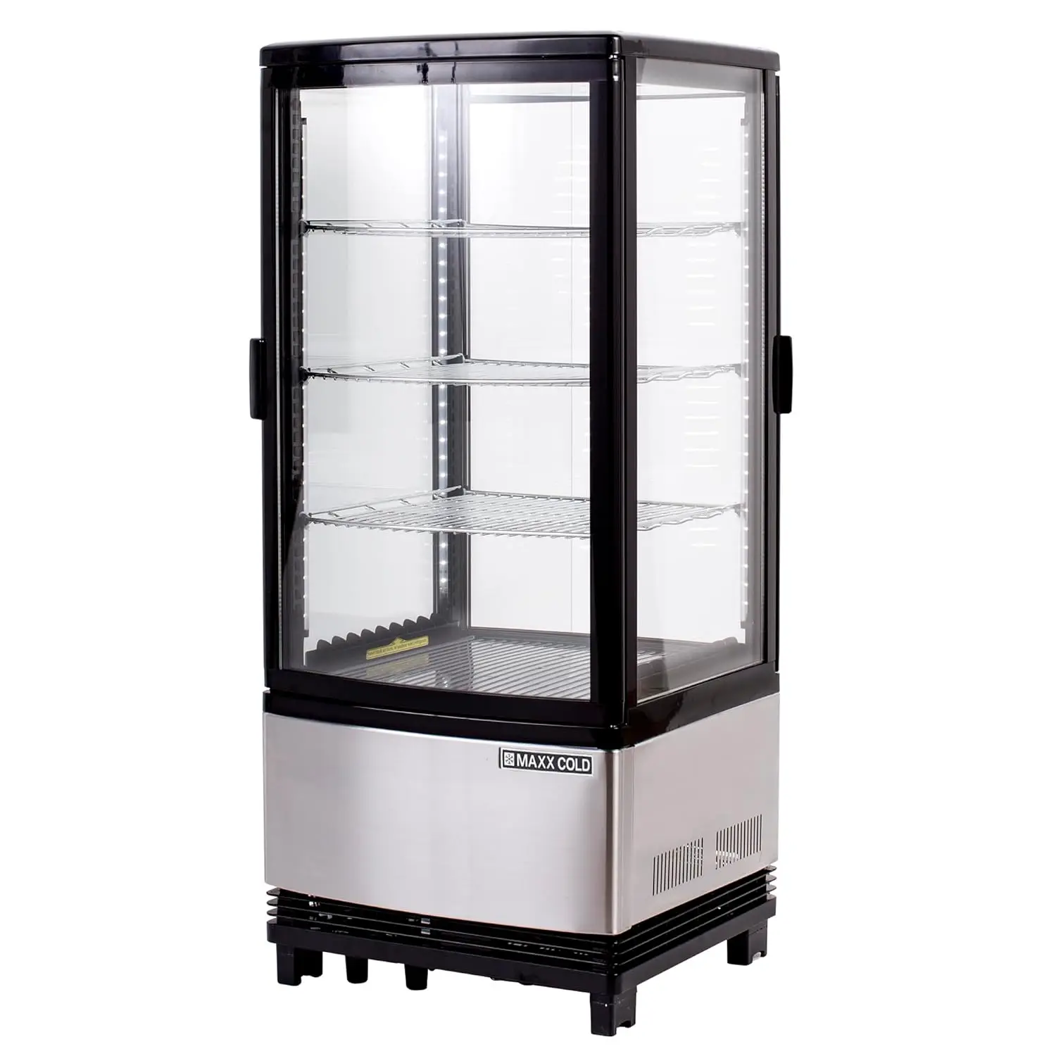 MECR-32D 4-side Glass Two-Door Merchandiser, Countertop/Floor Refrigerator