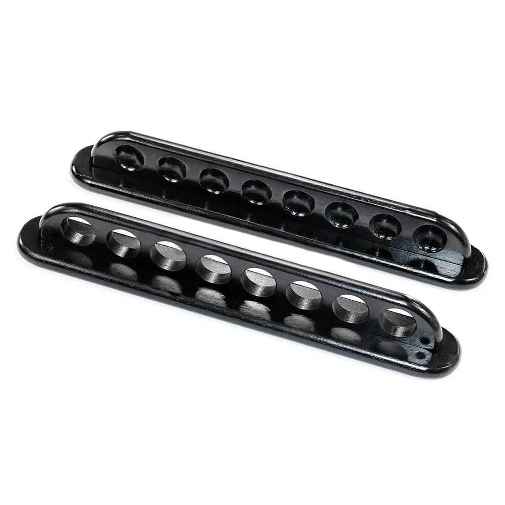

Home Pool Table Billiard Cue Rack Solid Wood Construction Hardwood Material Wall-mounted Design Space-saving Storage