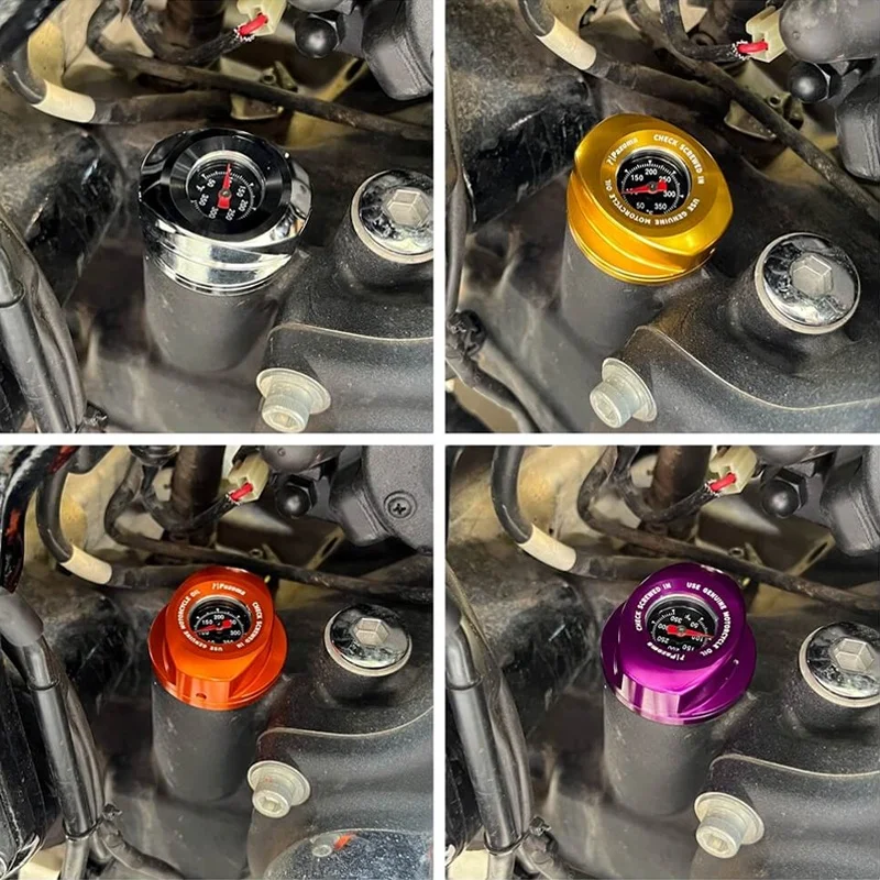 ก้านวัดระดับน้ำมันพร้อมมาตรวัดอุณหภูมิสำหรับรถมอเตอร์ไซค์ทัวริ่งโร้ดไกลด์/สตรีทไกลด์และอิเล็คตร้าไกลด์ ปี 2017-2024 อุปกรณ์เสริมสำหรับรถมอเตอร์ไซค์