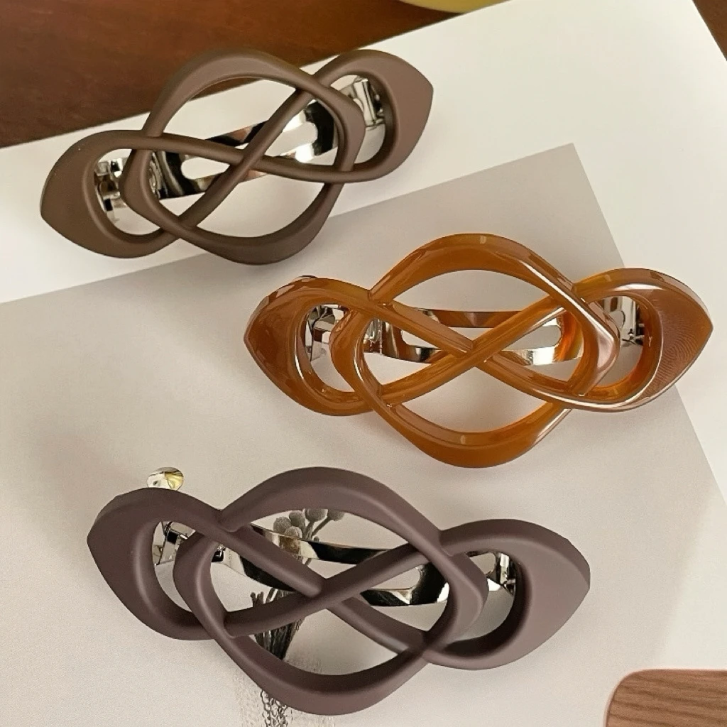 

French Paris Hair Barrettes for Women Thick Hair,Strong Hold Grip Barrette Decorative Hair Claw Clips,No Slip Styling