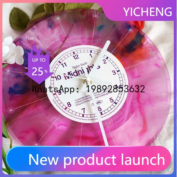 

ZB color creative gradual change film home decoration clock ornaments gifts surrounding fashion simple atmosphere decoration