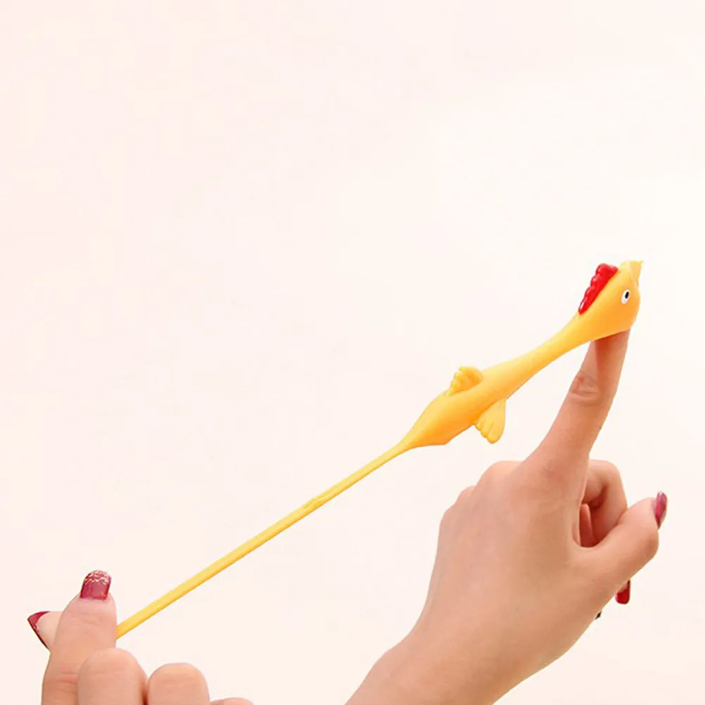 

Набор из 10 креативных игрушек-катапульт для детей: летающие куры и индейки, забавные растягивающиеся игрушки-цыплята для пасхальных вечеринок, модель А