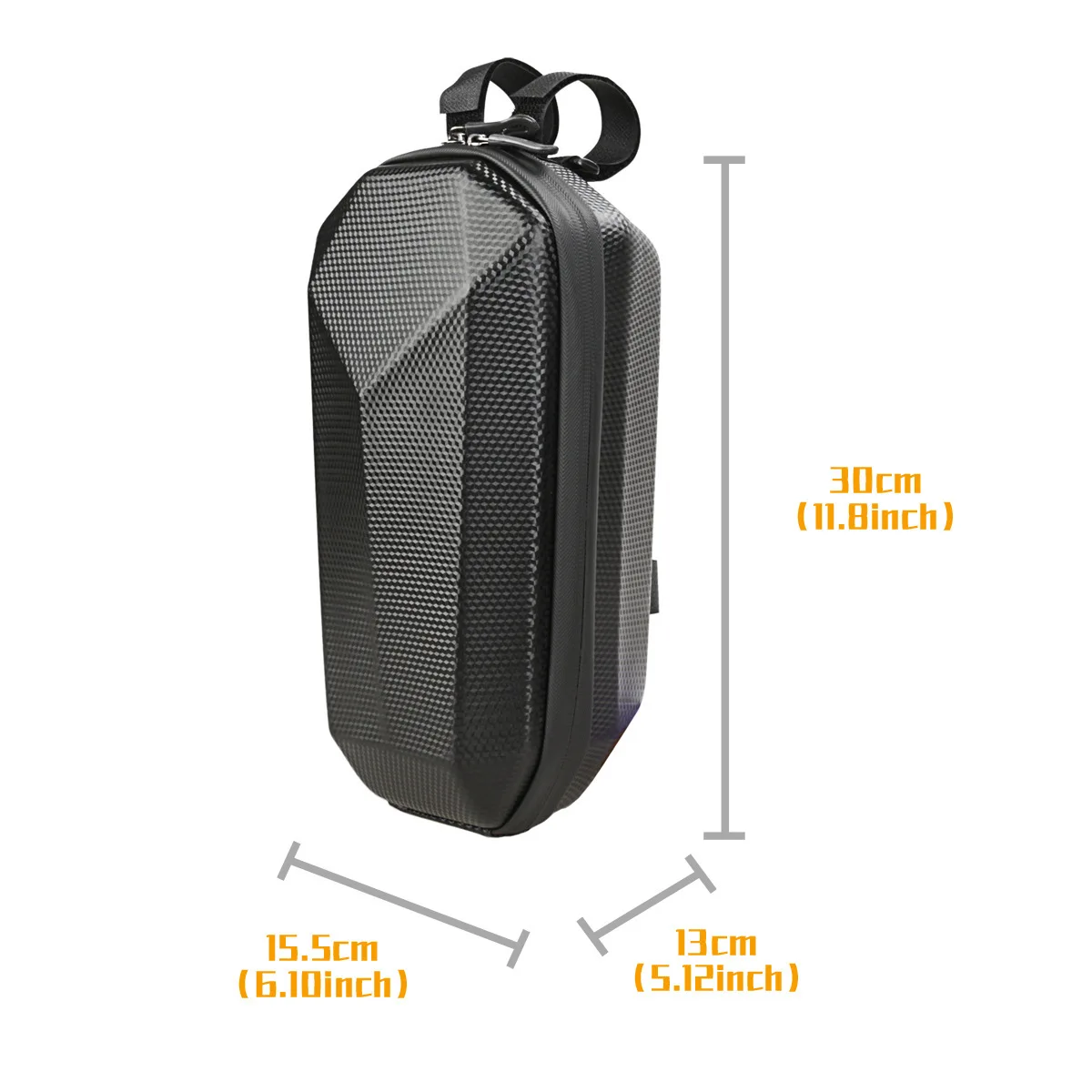 Bolsa frontal de EVA para patinete eléctrico, carcasa dura de 4L, resistente al agua, accesorios para bicicleta