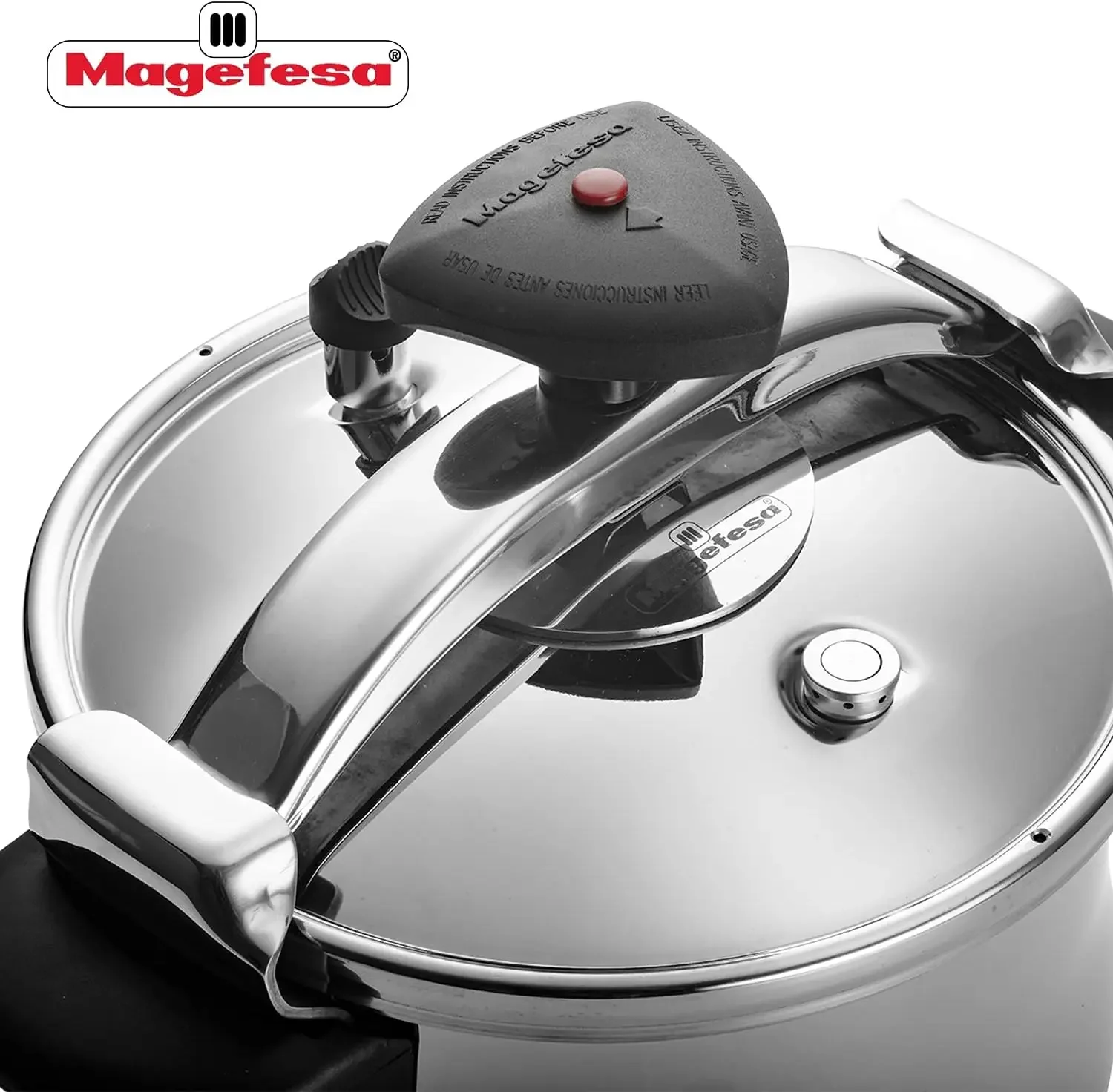 Star Quick Easy To Use Pressure Cooker, 18/10 Stainless Steel, Suitable for induction. Thermodiffusion bottom, 3 Security System