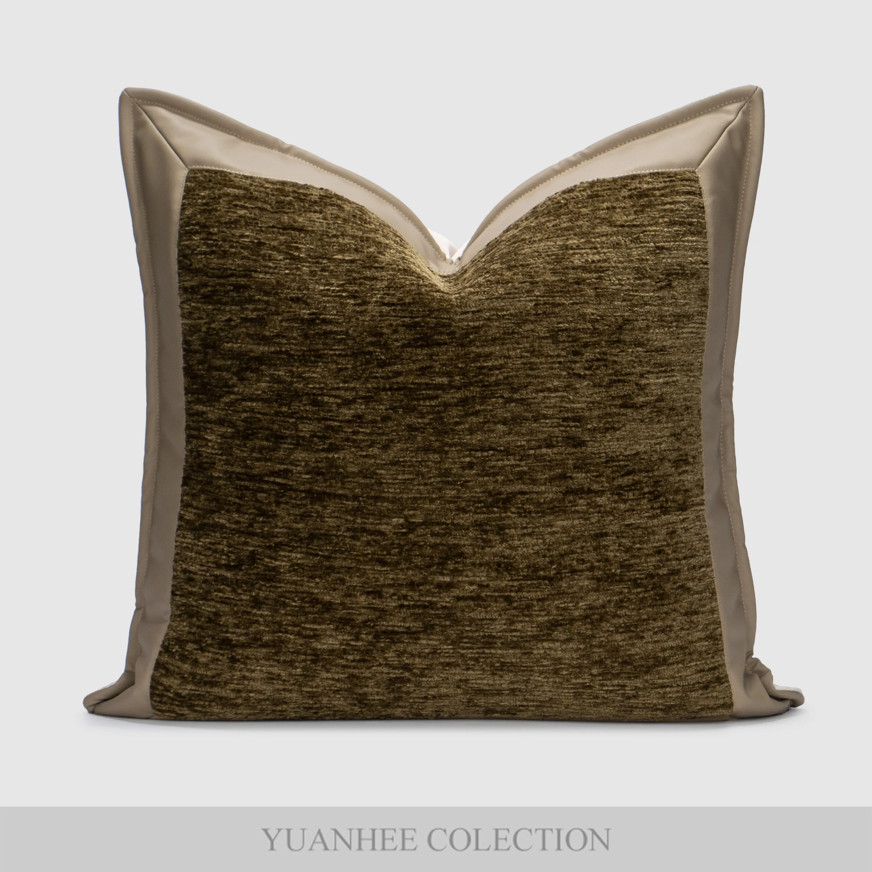 

Minimalist Series Velvet Leather Sofa Pillow Cover Living Room Display Model Room Sample House Square Shape Inner Core Other