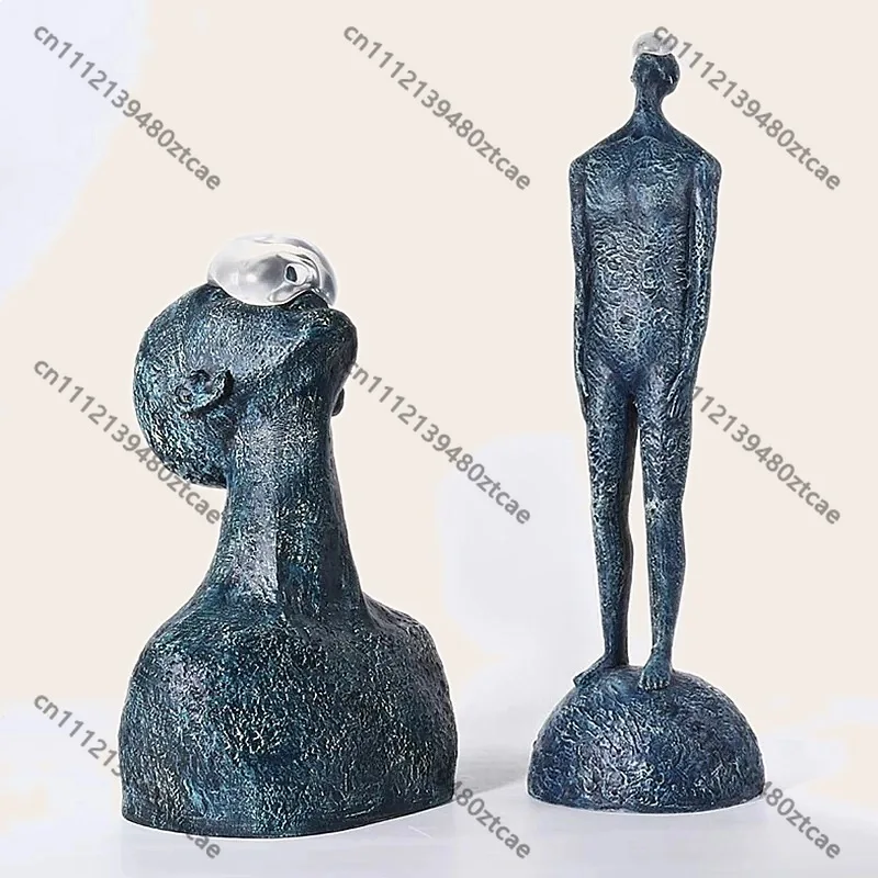 

Abstract Nordic Art Abstract Character Figurines Creative Miniature Sculptures Desktop Home Decor