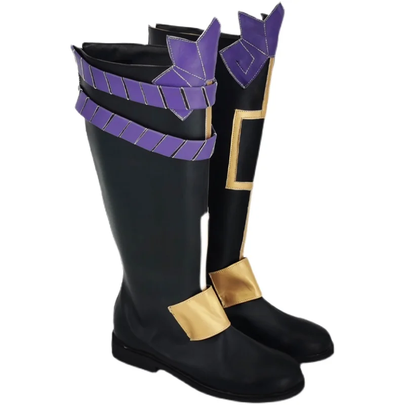 Jogo Genshinimpact Xiao Cosplay Botas para Homens, Sapatos de Halloween, Carnaval Anime Costume Prop