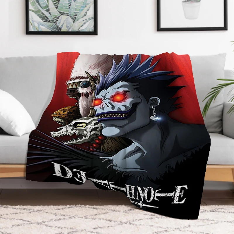 

Nap Blanket Fluffy Death Note Sofa Blankets & Throws Microfiber Bedding King Lid Knee Bed Decorative Fleece Soft Luxury Custom