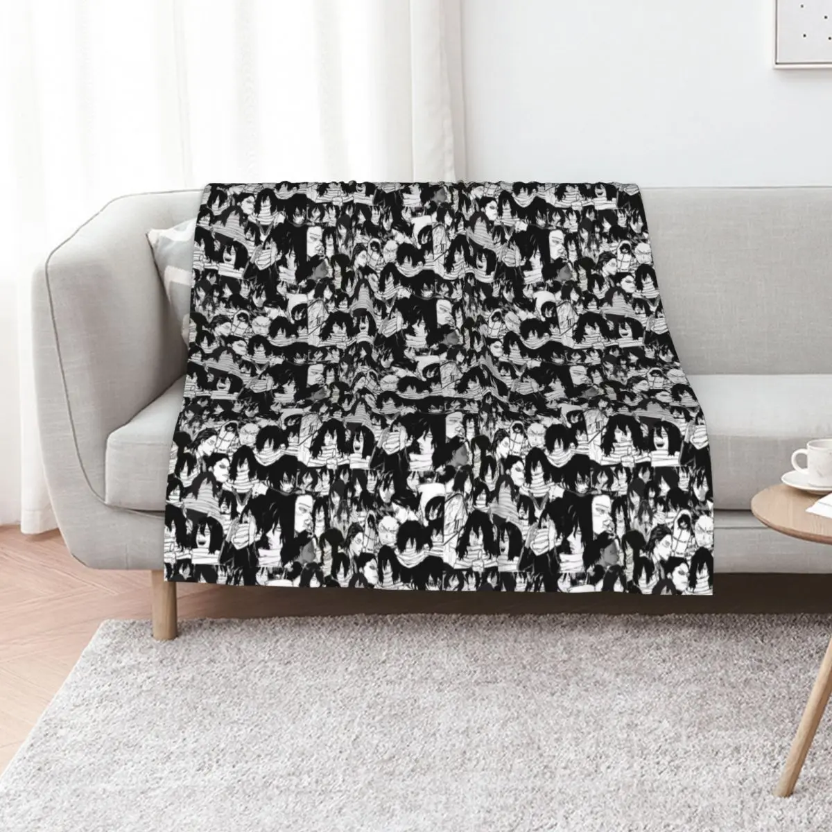 Aizawa Shouta bnha Throw Blanket Tourist Large Beach Stuffeds blankets and throws Picnic Blankets