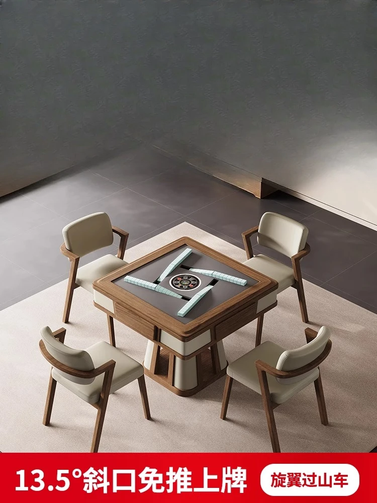 

LSL solid mahjong table automatic household mahjong machine dining table dual-purpose integrated mute