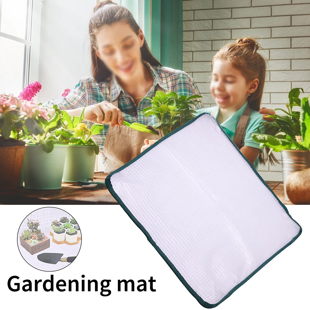 Easy To Rinse Gardening Mat Grid Cloth Or Succulent Flowers Plant Transplanting Tarps Polyethylene Potting Mat