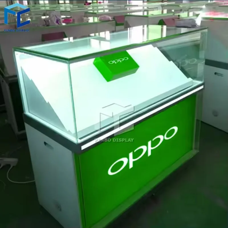 

2025customized.Metal and glass mobile phone store cell phone display cabinet mobile phone showcase mobile counter