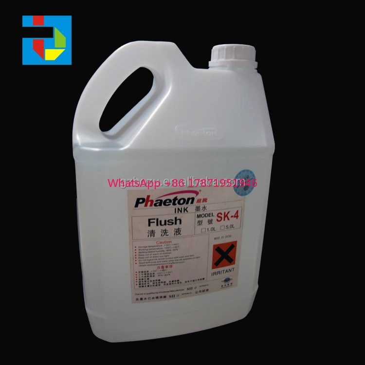 konica se.i.ko cleaning solution phaeton SK-4 solvent flush 5L cleaning fluid phaeton solvent printer for solvent ink heads