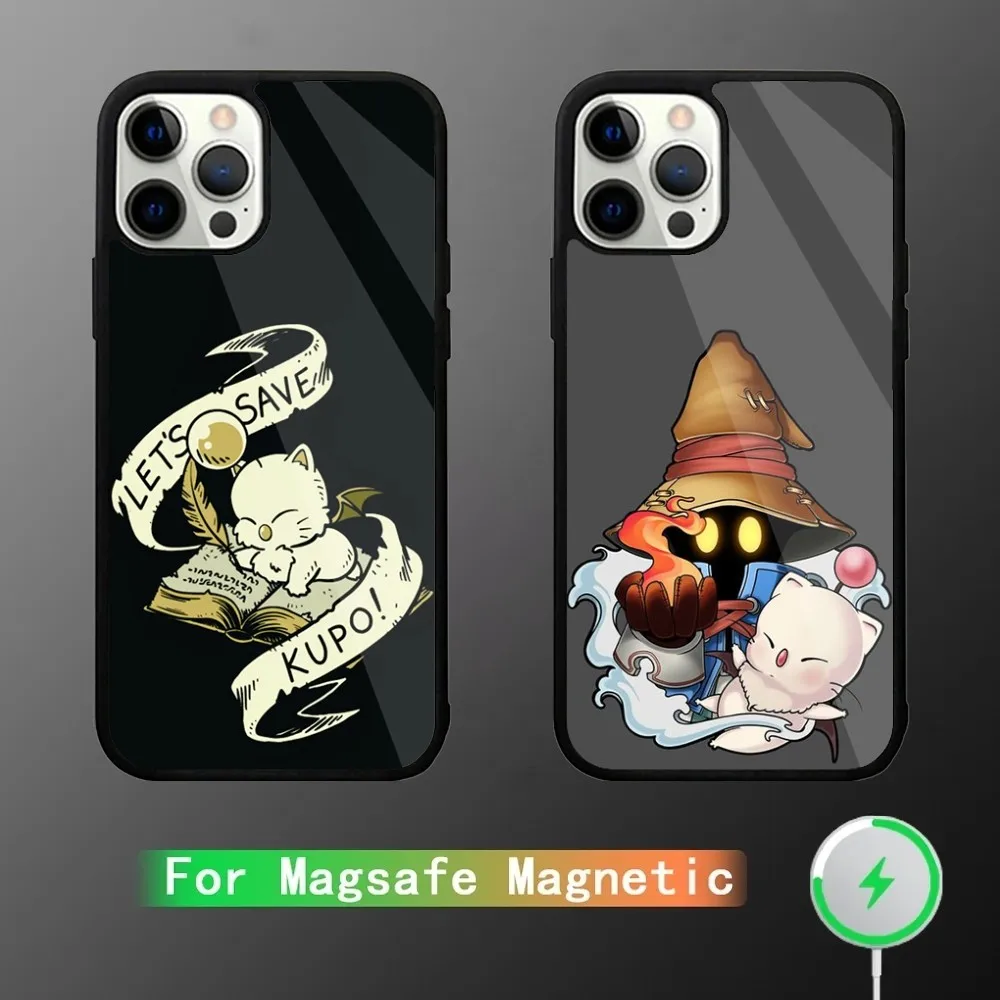 M-Moogle Final Fantasy Phone Case For iPhone 15,14,13,12,11,Plus,Pro,Max Mini Magsafe Magnetic Wireless Charging