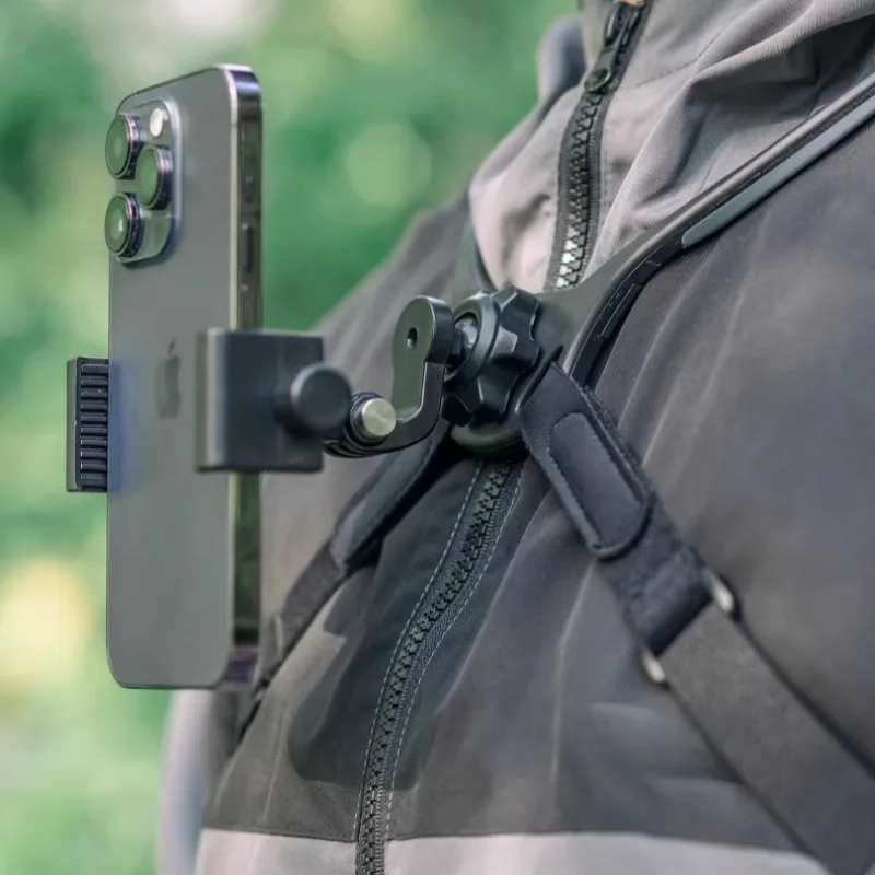 Mobile phone neck bracket first-person perspective chest fixed live broadcast equipment