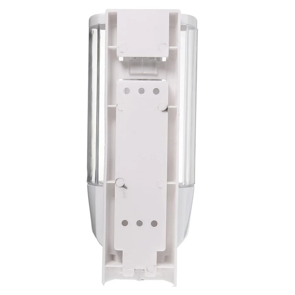 

350Ml Wall Mounted Soap Dispenser Manual Liquid Lotion Shampoo Pump For Bathroom Kitchen Sink Non-Drip Plastic White