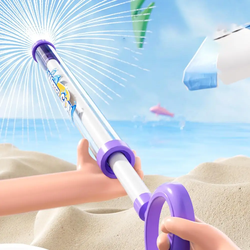 Portable Water Blaster for Kids  Summer Outdoor Beach Pool Toy Shooting Water Gun for Party Games Photo Prop
