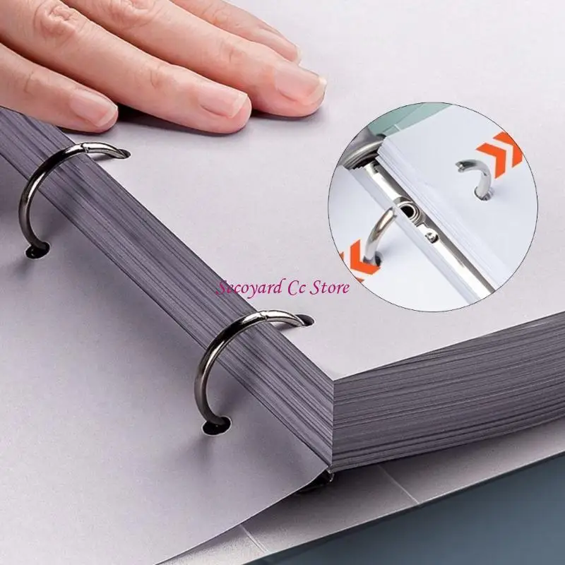 

N3UC 4 Rings Binder Folder Hold 220Sheets for File Documents Presentation Organizers