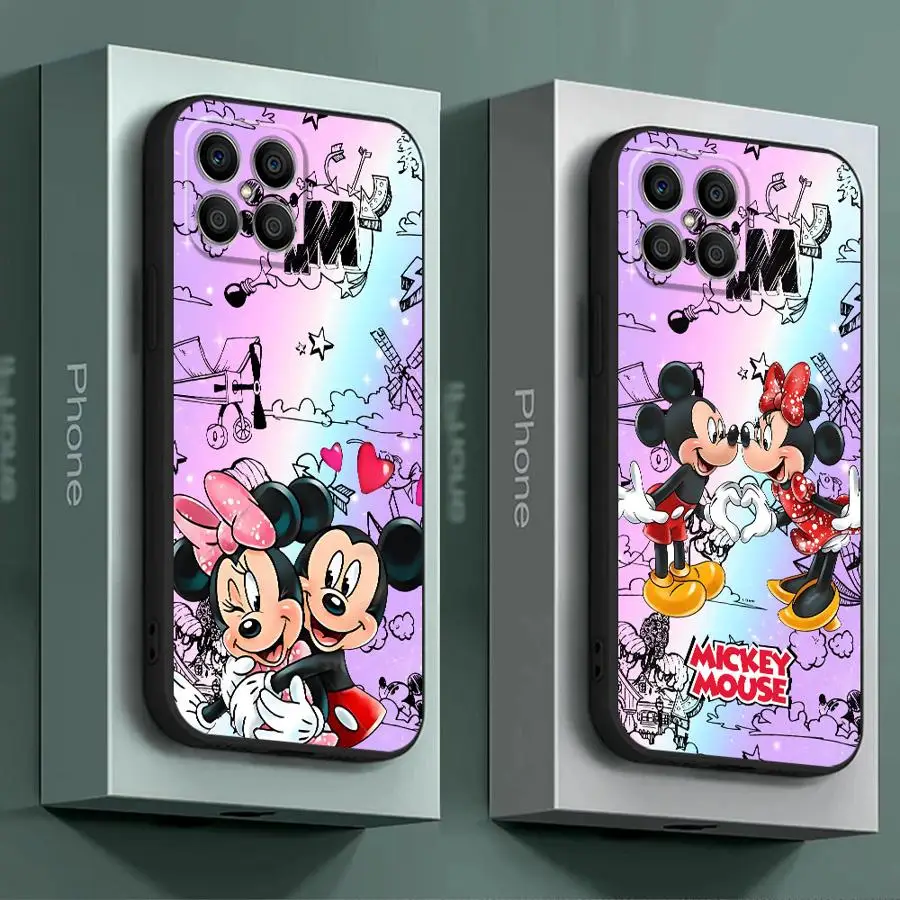 Disney Mickey Minnie Cute Phone Case for Honor X6 X8 8X Magic5 Lite X6a X8a X9a X7 70 90 Pro Magic5 Silicone Capa