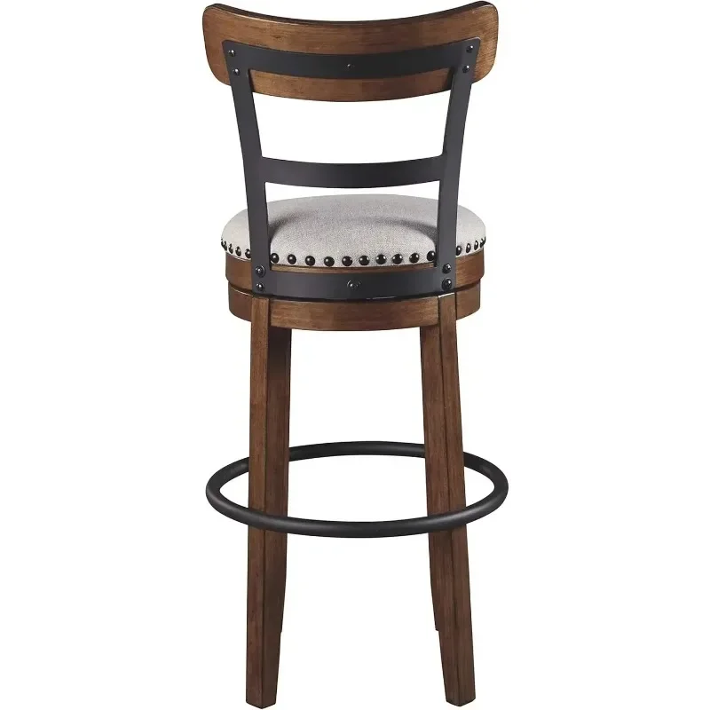 مقعد للبار بارتفاع حانة المزرعة مقاس 30 بوصة من Valebeck، بني (ساخن)