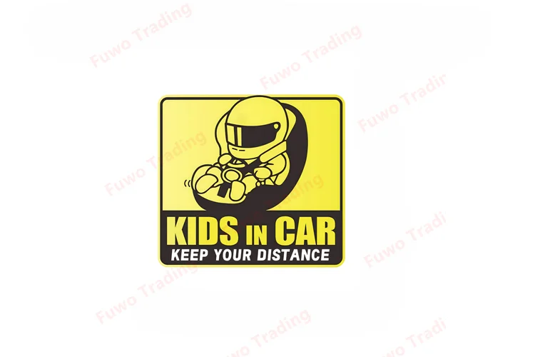 Hot selling Maintain car distance/Baby warning car stickers inside the car high-precision printed glass window stickers