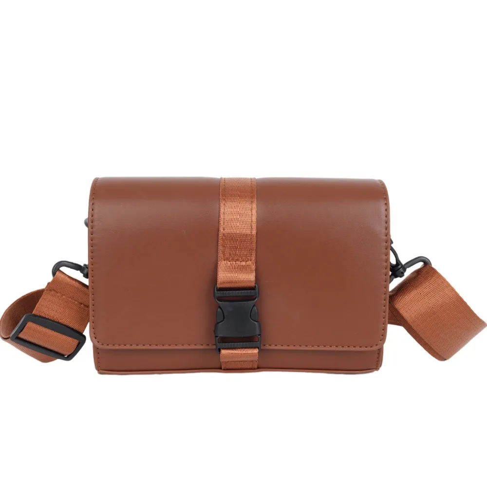 

Ретро-сумка через плечо для мужчин, однотонная, из искусственной кожи, большая вместимость, деловая сумка-мессенджер, квадратная сумка через плечо в корейском стиле, для активного отдыха